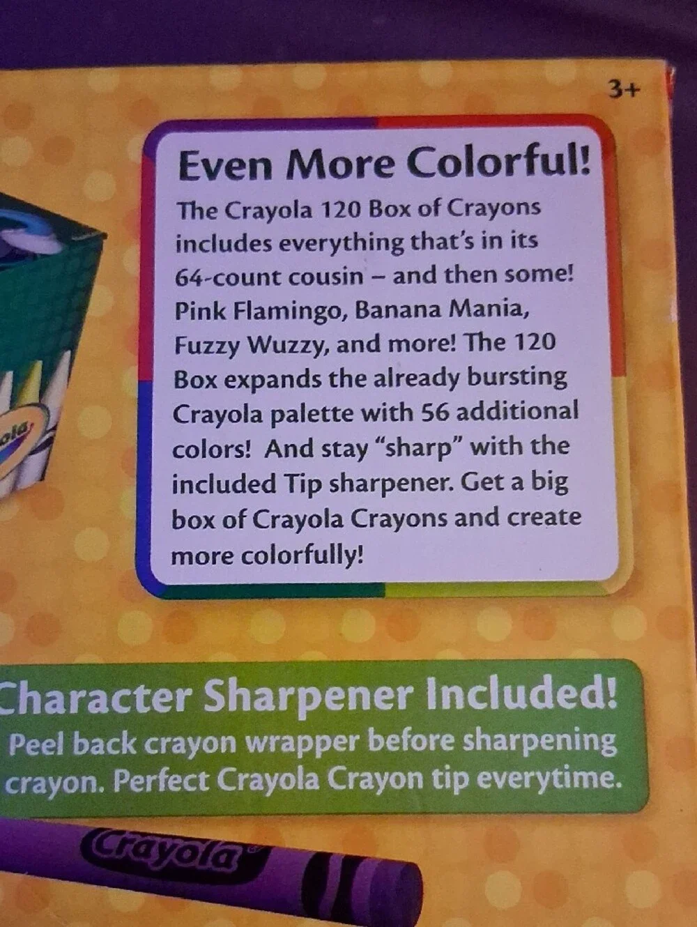 Crayola Crayon Multicolor Crayons w/Bonus Crayon Sharpener 120 Count